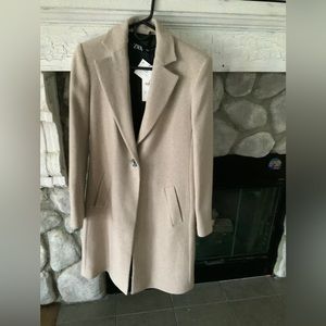 Zara single button jacket coat NWT 10